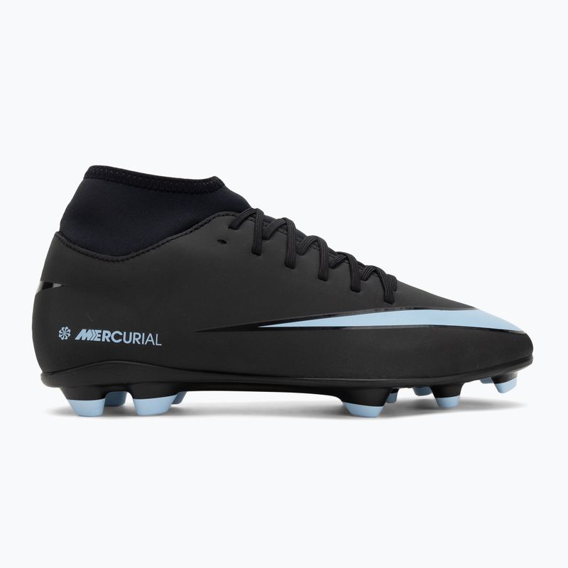 Scarpe da calcio uomo Nike Mercurial Superfly 10 Club FG/MG nero/blu ghiaccio 2