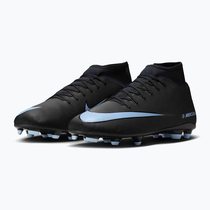 Scarpe da calcio uomo Nike Mercurial Superfly 10 Club FG/MG nero/blu ghiaccio 3