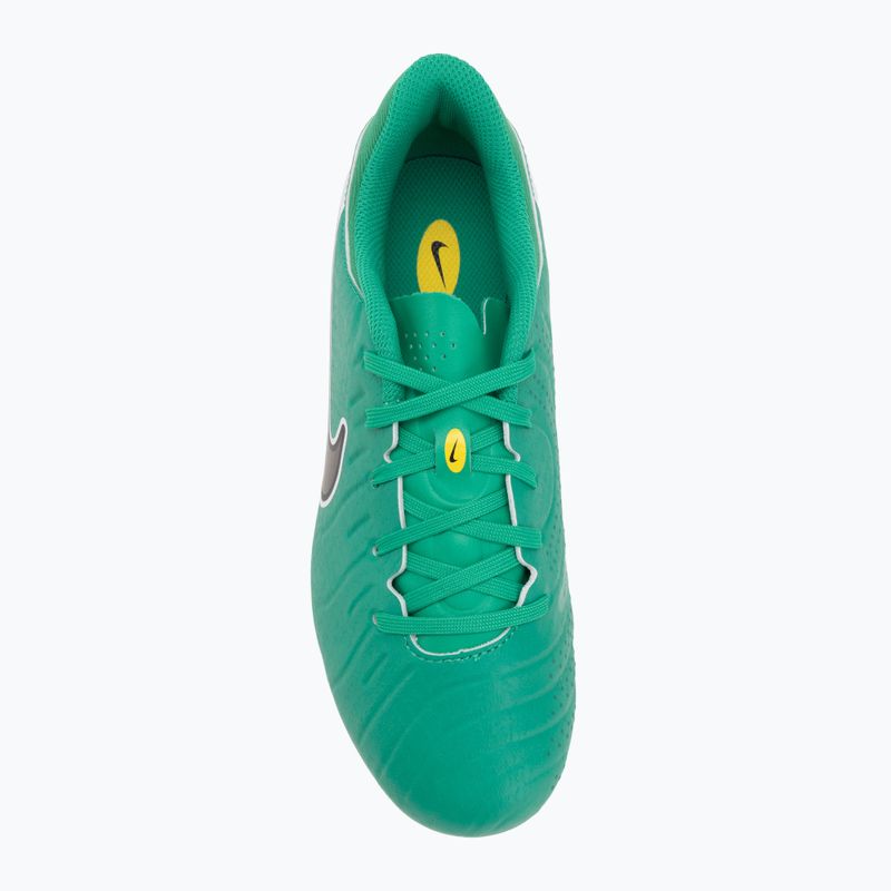 Nike Tiempo Legend 10 Academy LV8 FG/MG scarpe da calcio da bambino verde stadio/ossidiana scura 5