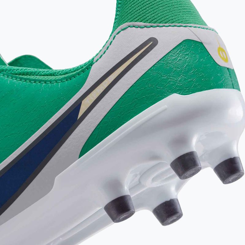Nike Tiempo Legend 10 Academy LV8 FG/MG scarpe da calcio da bambino verde stadio/ossidiana scura 10