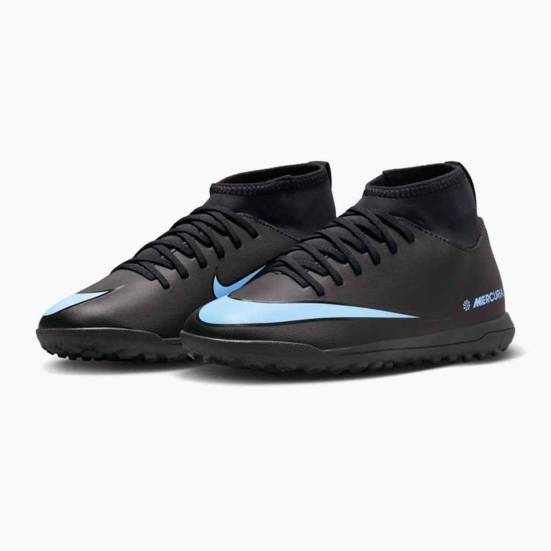 Scarpe da calcio per bambini Nike Mercurial Superfly 10 Club TF nero/nero 10