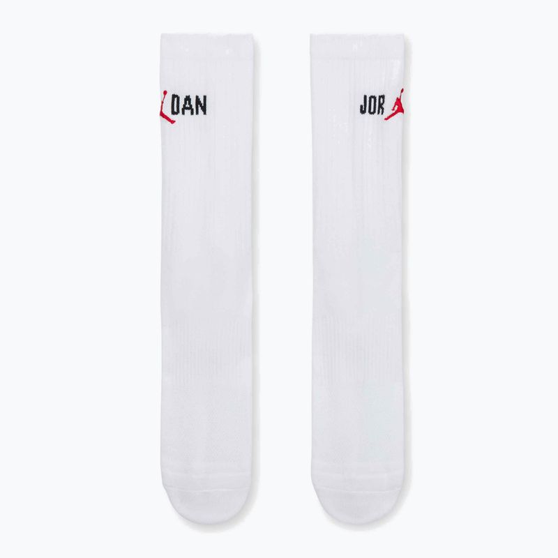 Calzini Nike Jordan Everyday Crew 1 paio white/black/university red 2
