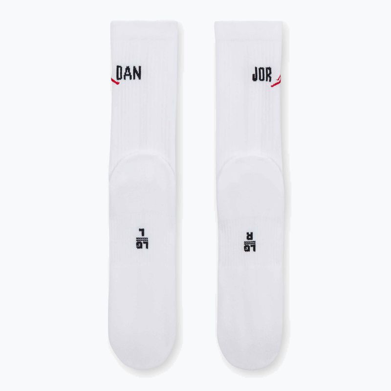 Calze  Jordan Everyday Crew 1 pair white/black/university red 3