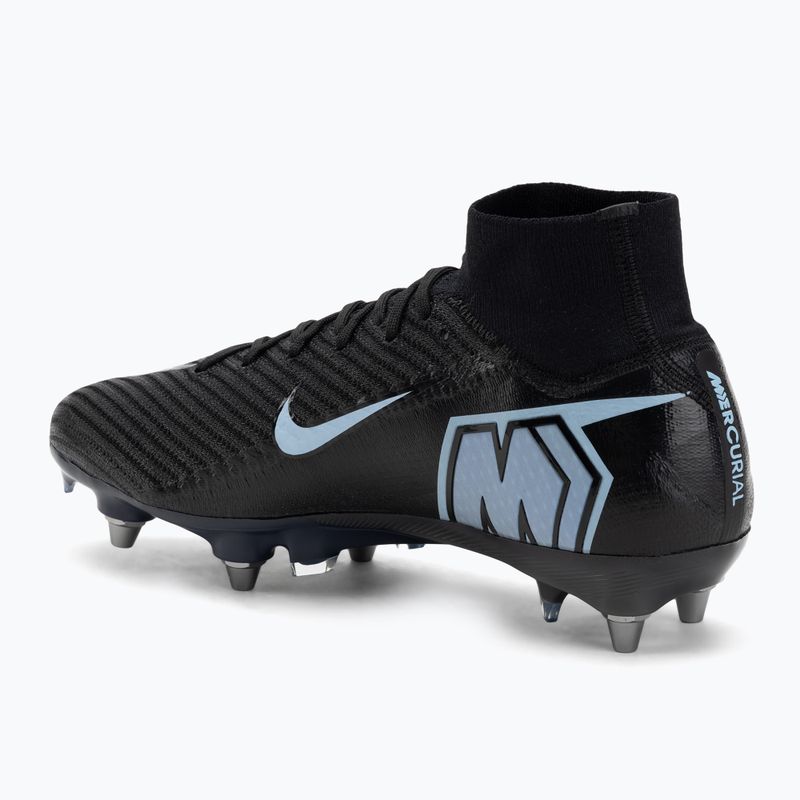 Scarpe da calcio uomo Nike Mercurial Superfly 10 Elite SG-Pro nero/blu ghiaccio 3
