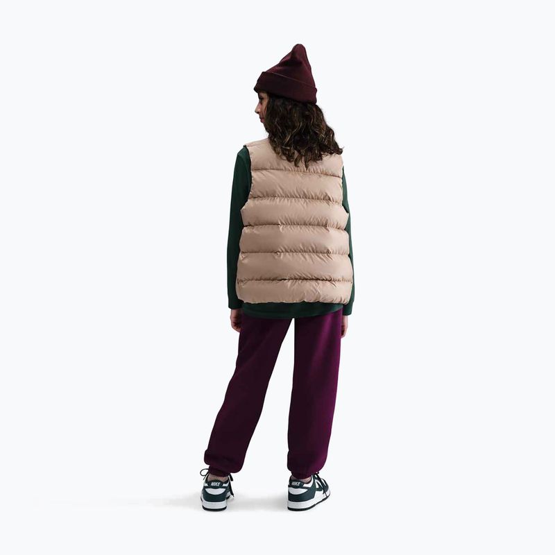 Pantaloni per bambini Nike Sportswear Club Fleece burgundy/burgundy/white 3