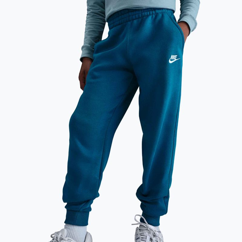 Pantaloni da bambino Nike Sportswear Club Fleece green abyss/white 5