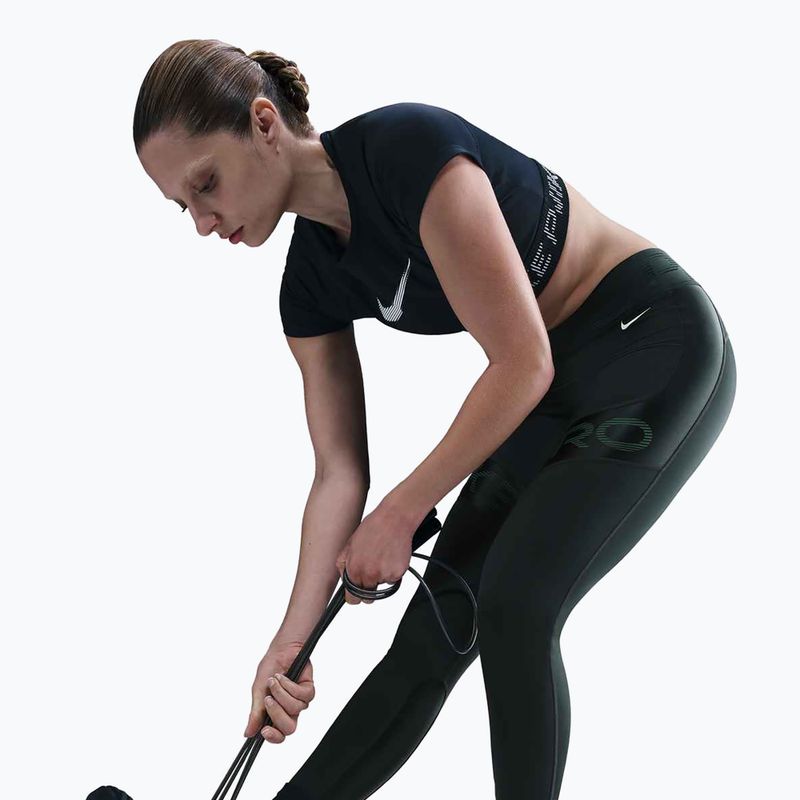 Leggings sportivi da donna Nike Pro Sculpt High-Waisted 7/8 seaweed/vintage green/white 5