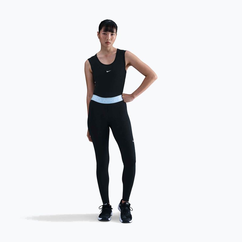 Leggings donna Nike Pro 365 Tight black/celestine blue/white 2
