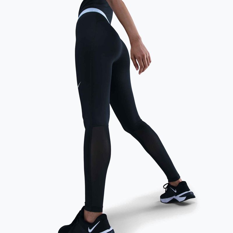 Leggings donna Nike Pro 365 Tight black/celestine blue/white 4