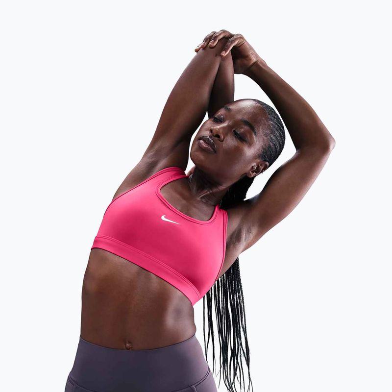 Reggiseno sportivo Nike Swoosh Light Support rush pink/white 5