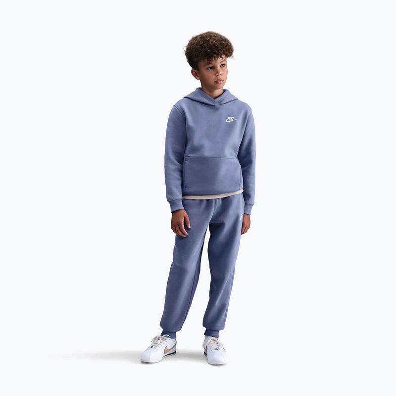 Felpa per bambini Nike Sportswear Club Fleece world indigo/white 4