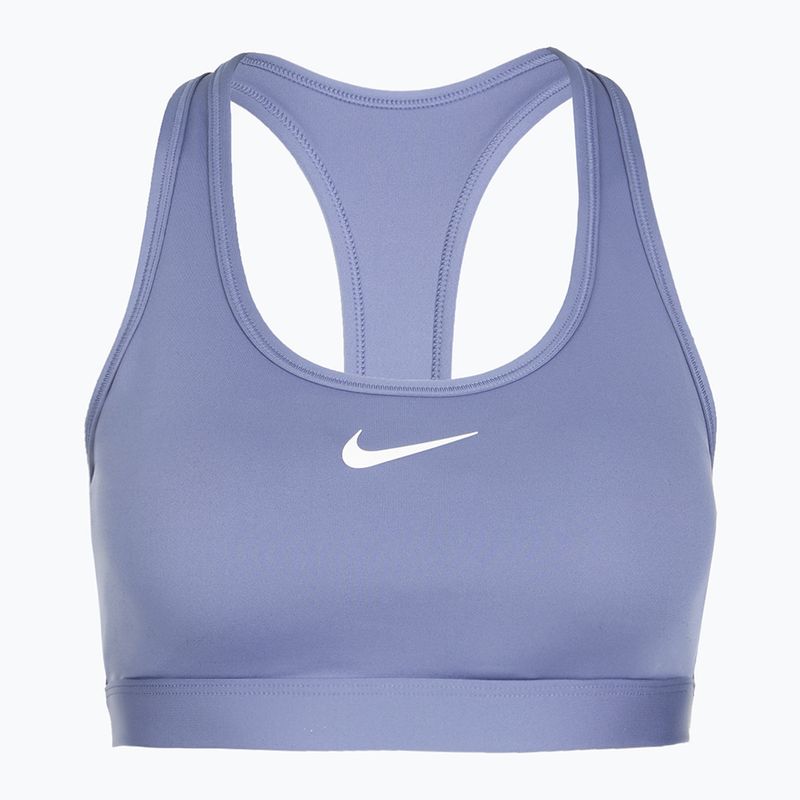 Reggiseno sportivo Nike Swoosh Medium Support world indigo/white 6