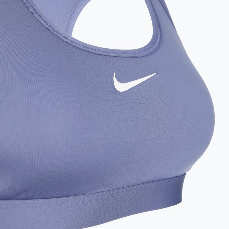 Reggiseno sportivo Nike Swoosh Medium Support world indigo/white 8