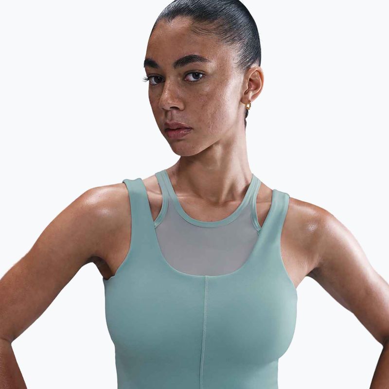 Canotta Nike One Fitted Dri-Fit Cropped cannon/bicoastal da donna per l'allenamento 4