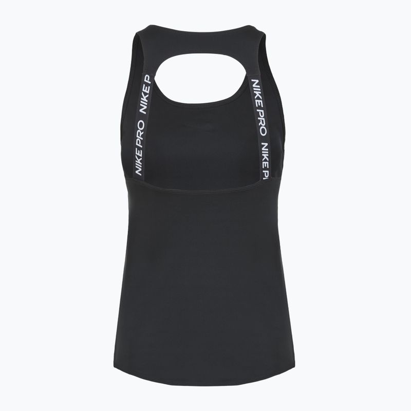 Maglietta da allenamento da donna Nike Pro Dri-Fit black/white 2