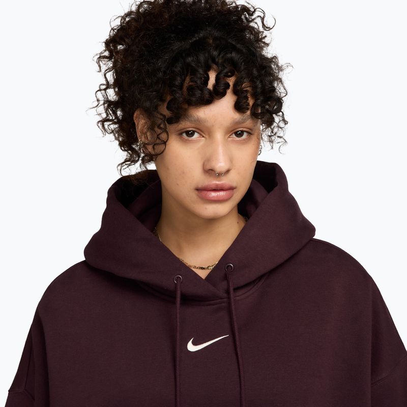 Felpa da donna Nike Sportswear Phoenix Fleece Oversized burgundy crush/sail 3