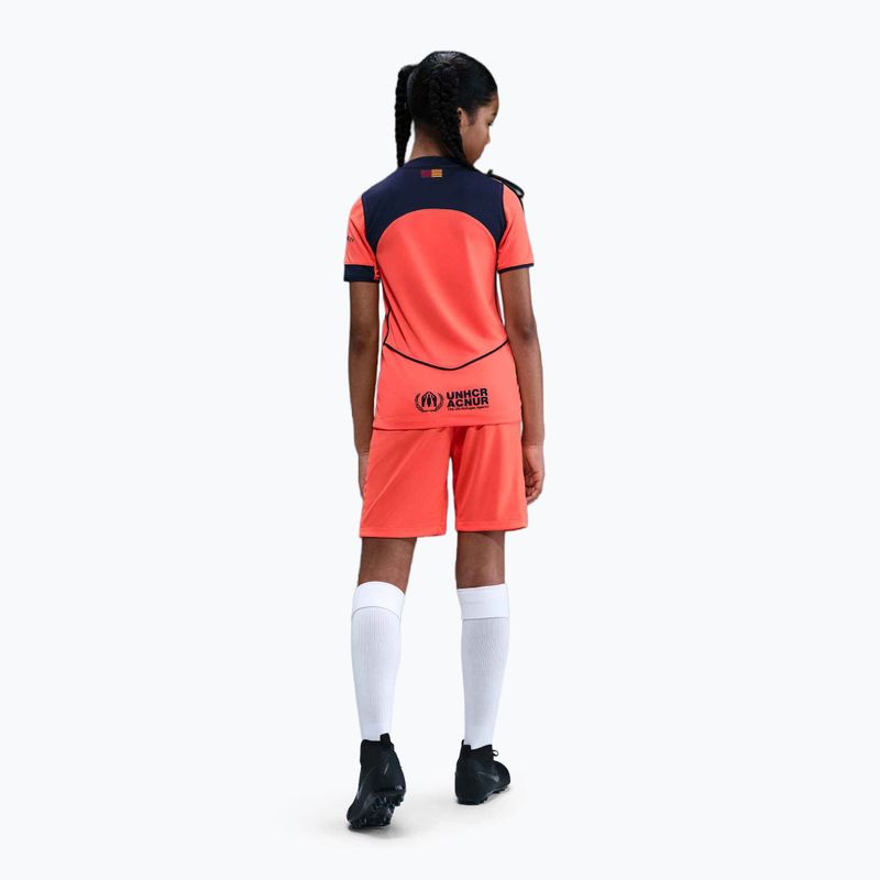 Maglia da calcio junior Nike FC Barcelona 2025/26 Stadium Third Jr bright mango/midnight navy/midnight navy 5
