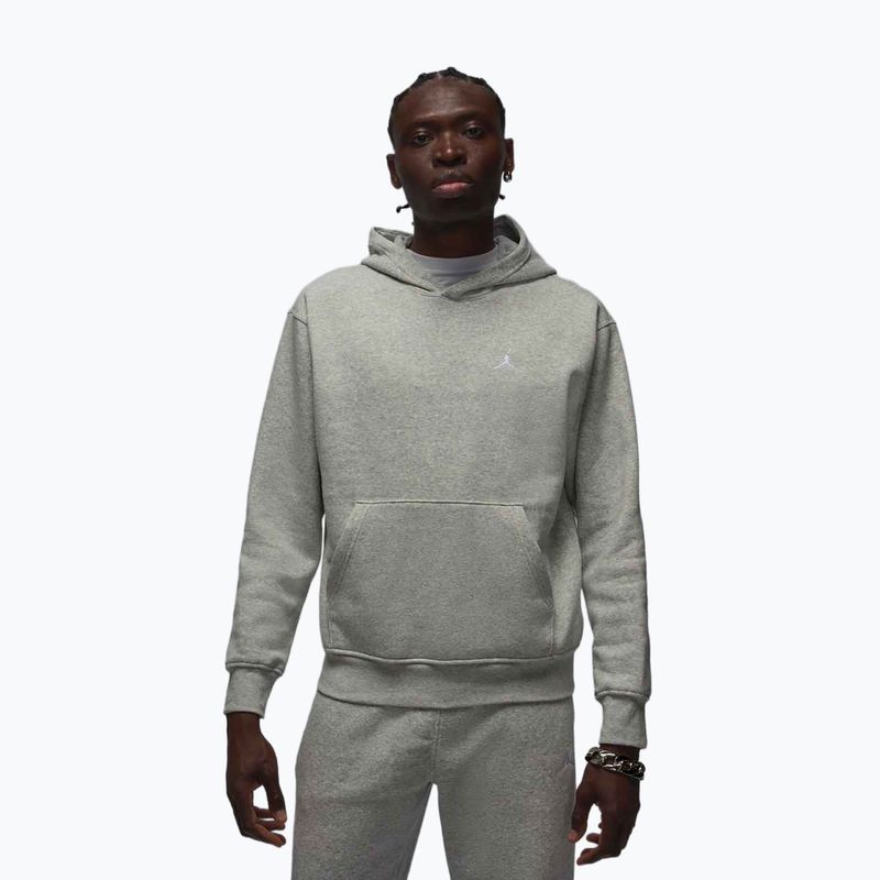 Felpa da uomo Jordan Brooklyn Fleece grey heather/white