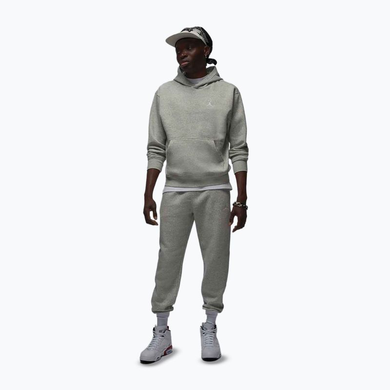 Felpa da uomo Jordan Brooklyn Fleece grey heather/white 2