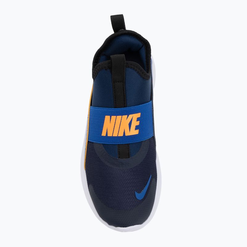 Nike Flex Runner 4, scarpe da bambino, mezzanotte marina, arancione totale e game royal 5