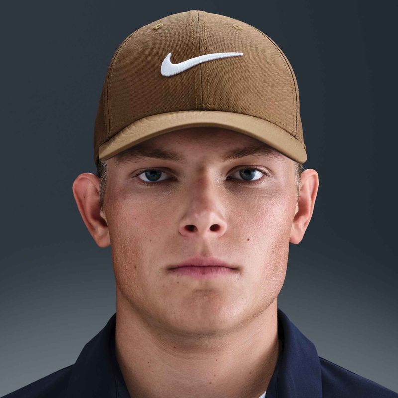 Berretto da baseball Nike Dri-FIT Club marrone muschio/bianco 7