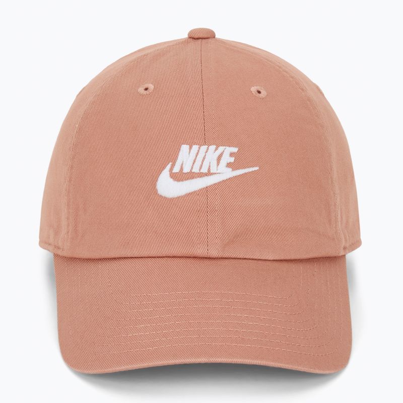 Cappello da baseball Nike Club Unstructured Futura Wash oro rosa/bianco 2
