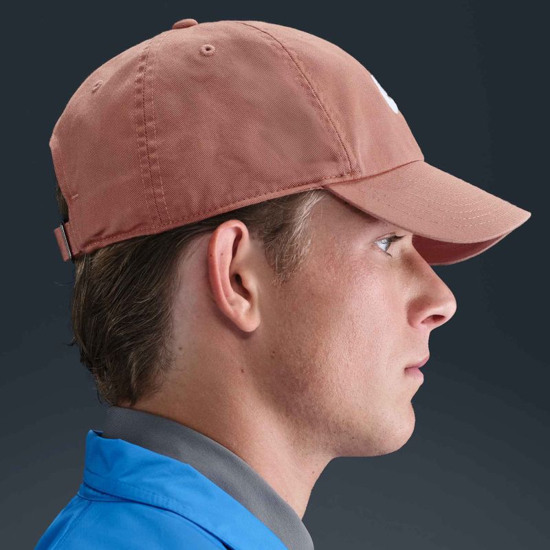 Cappello da baseball Nike Club Unstructured Futura Wash oro rosa/bianco 6