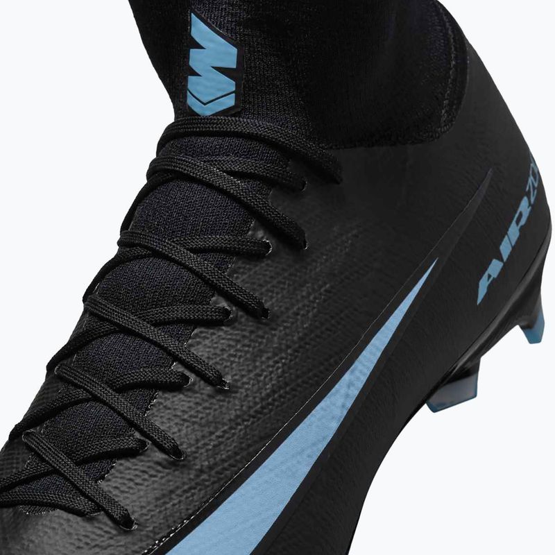 Scarpe da calcio uomo Nike Mercurial Superfly 10 Pro FG nero/blu ghiaccio 7