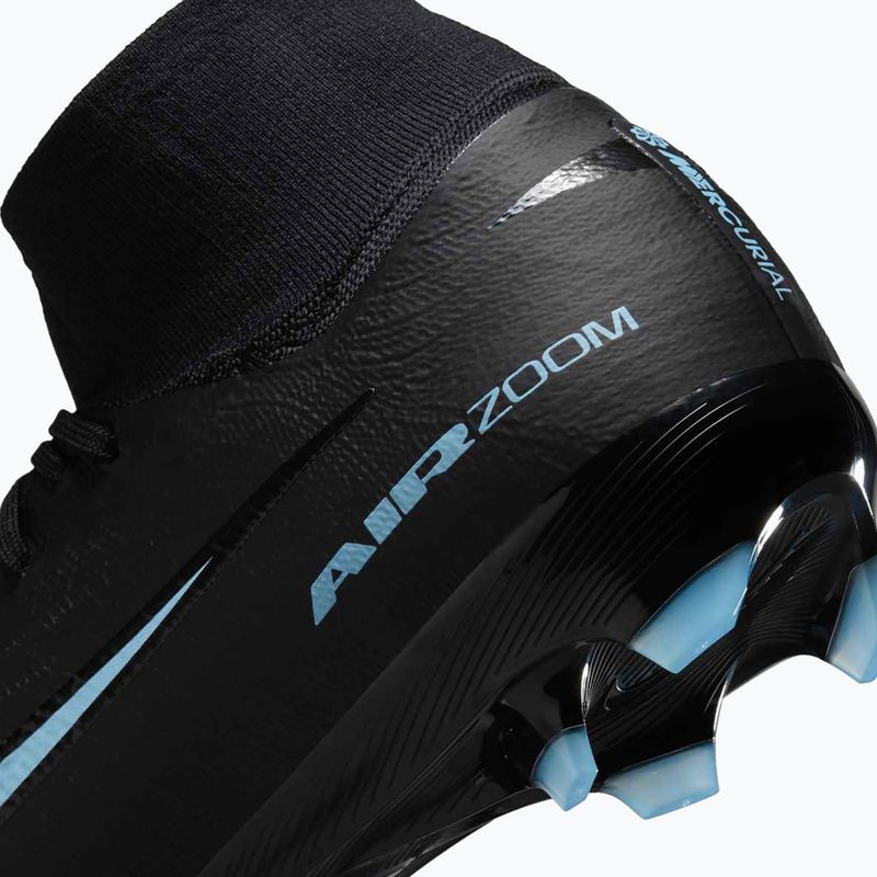 Scarpe da calcio uomo Nike Mercurial Superfly 10 Pro FG nero/blu ghiaccio 8