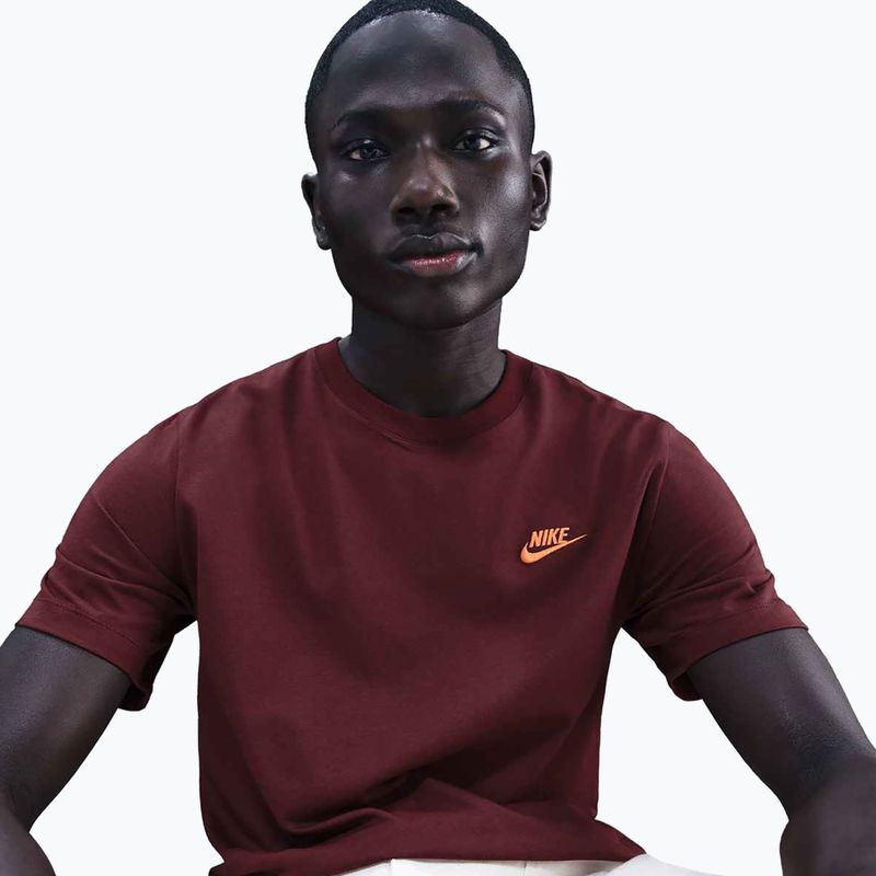 T-shirt uomo Nike Sportswear Club dark team red 4