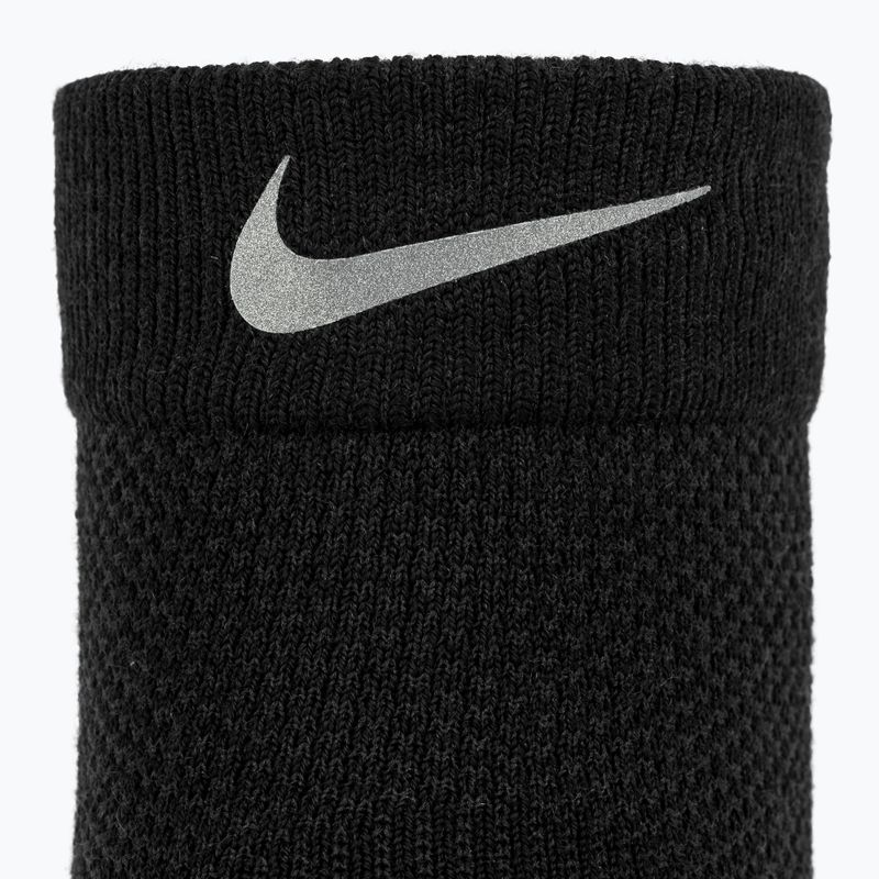 Calzini Nike Running Wool Micro Crew black/dark smoke grey 3