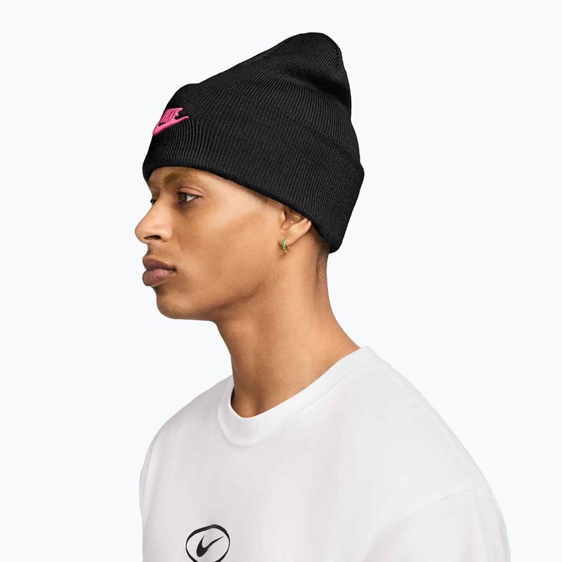 Berretto invernale Nike Peak Futura Beanie black/pinksicle 4