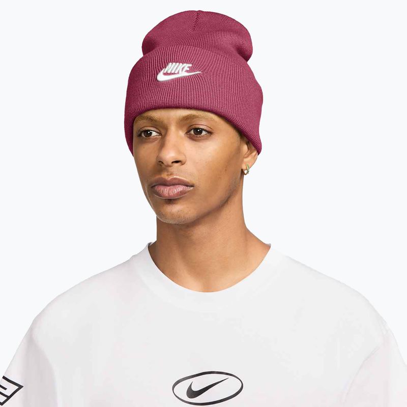 Berretto invernale Nike Peak Futura Beanie sweet beet/white 5