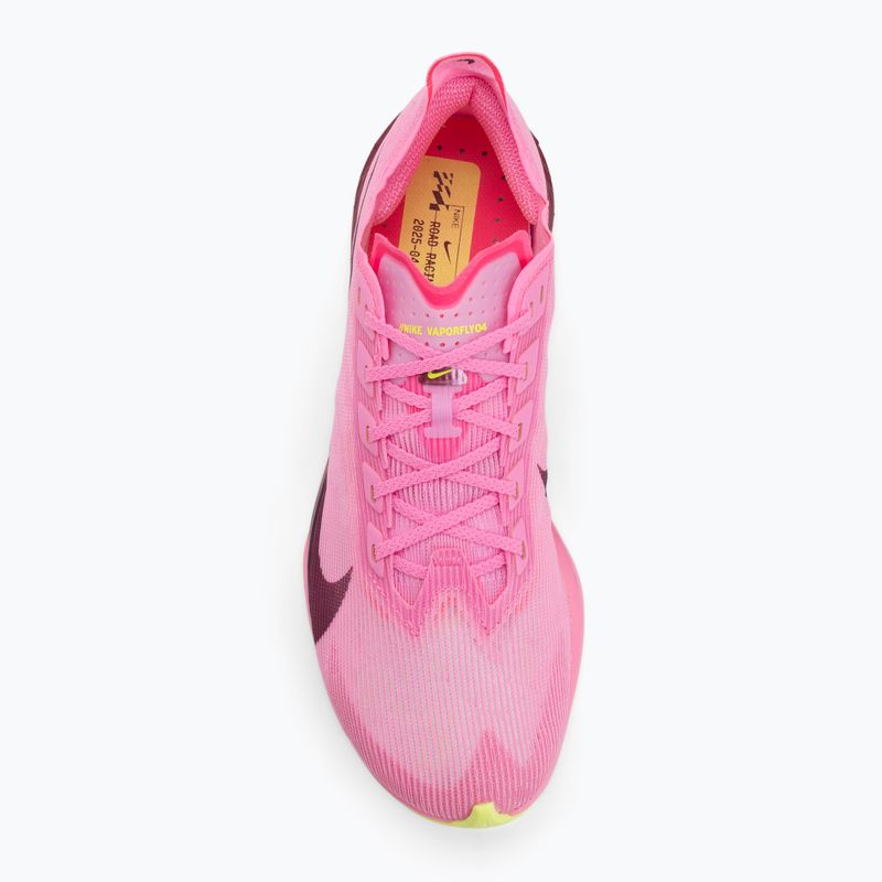 Scarpe da running donna Nike Vaporfly 4 pink spell/hyper pink/volt ice/burgundy 5