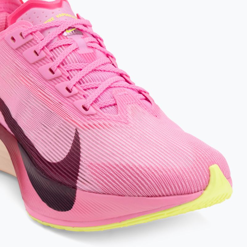 Scarpe da running donna Nike Vaporfly 4 pink spell/hyper pink/volt ice/burgundy 7
