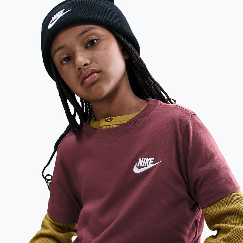 T-shirt bambino Nike Sportswear dark team red 4