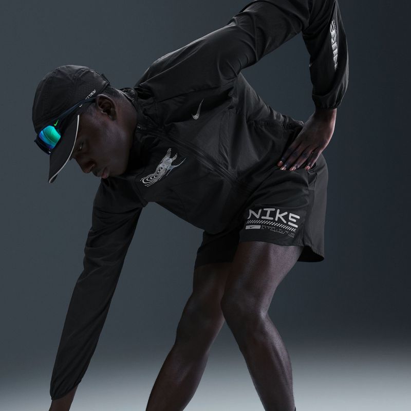 Pantaloncini da corsa uomo Nike Challenger Winterized 2in1 black/anthracite 5