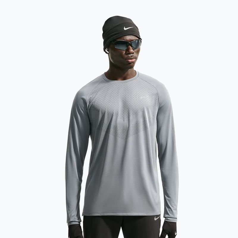 Longsleeve da running uomo Nike Stride Dri-Fit ADV Smoke Grey