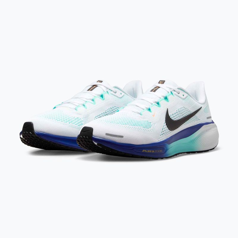 Scarpe da running uomo Nike Pegasus 41 white/hyper turquoise/concord/black 10