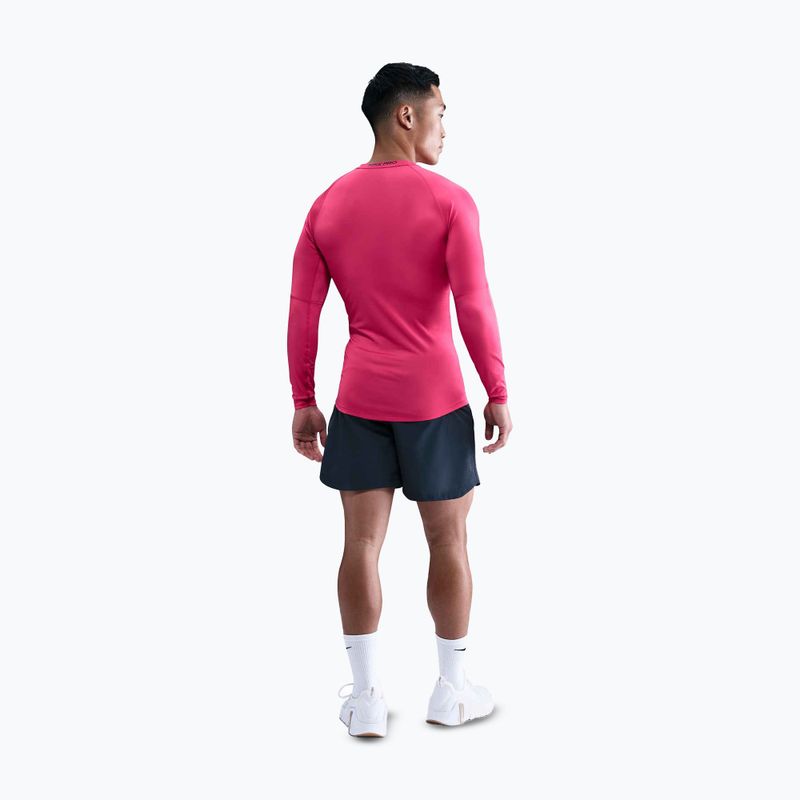 Maglia a maniche lunghe da allenamento uomo Nike Pro Dri-Fit Tight Fitness rush pink/black 3