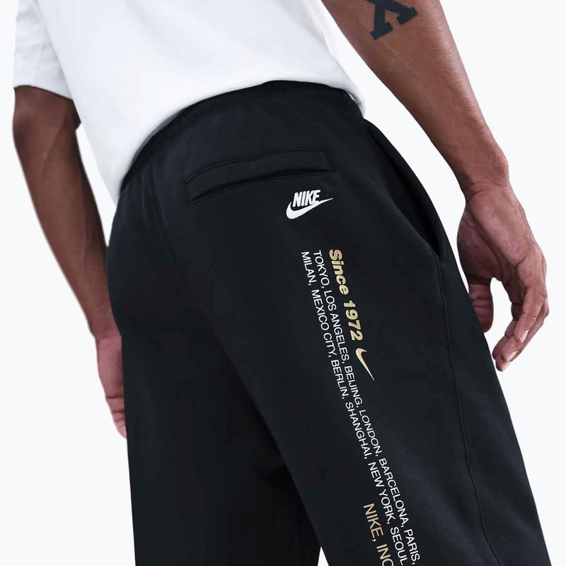 Pantaloni uomo Nike Sportswear Club Bungee black/metallic gold 4