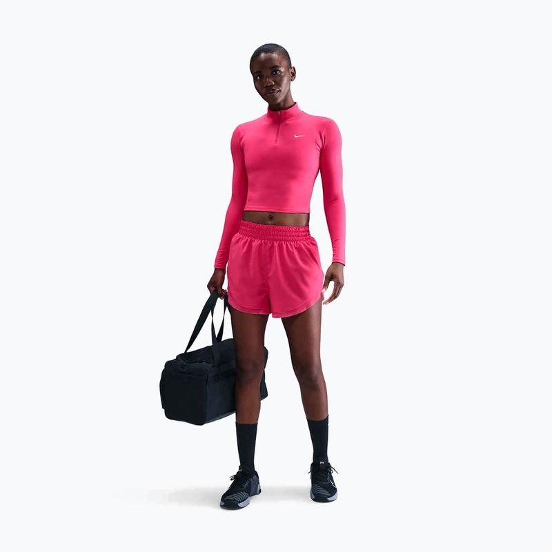 Maglia donna Nike One Fitted Dri-Fit 1/4 Zip Mid Layer rush pink/white 2