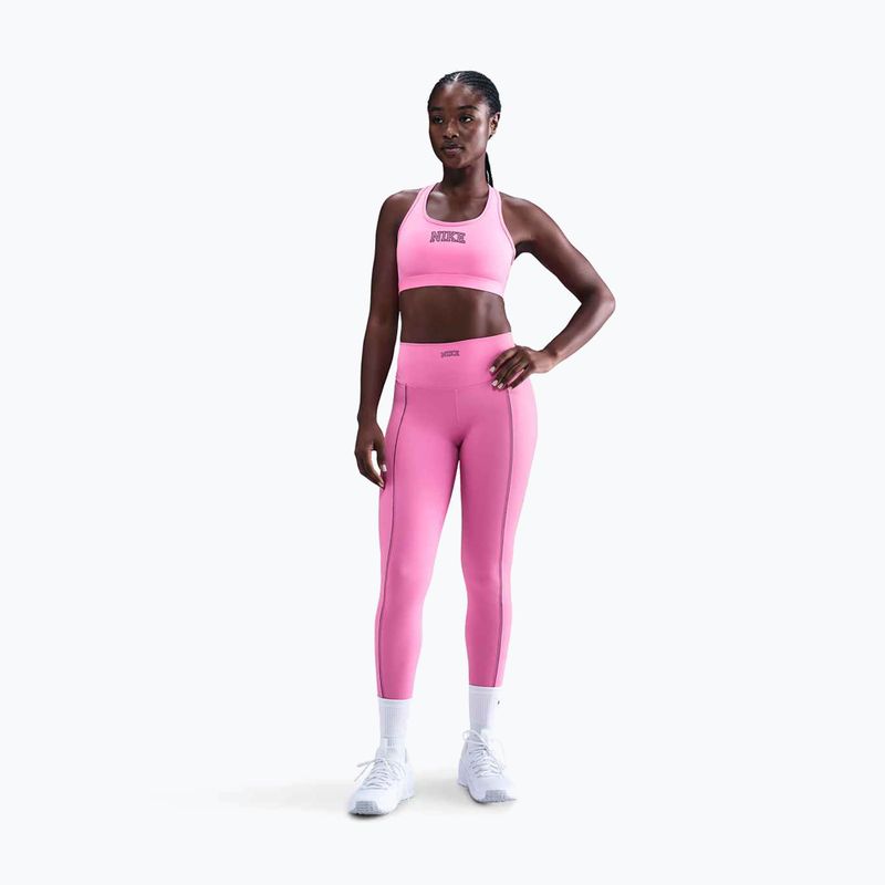Leggings da donna Nike One High-Waisted playful pink 2