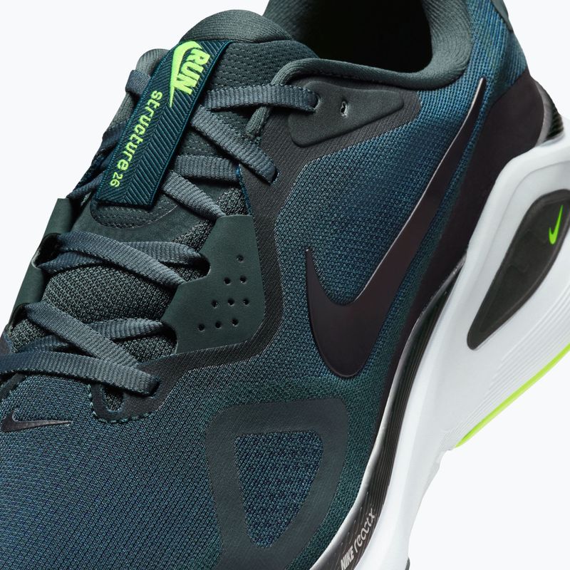 Scarpe da running da uomo Nike Structure 26 Extra Wide seaweed/volt/pure platinum 3