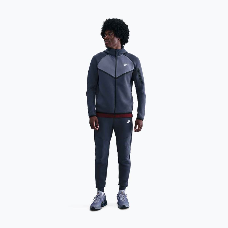 Felpa uomo Nike Tech Windrunner Full-Zip thunder blue/metallic silver 2