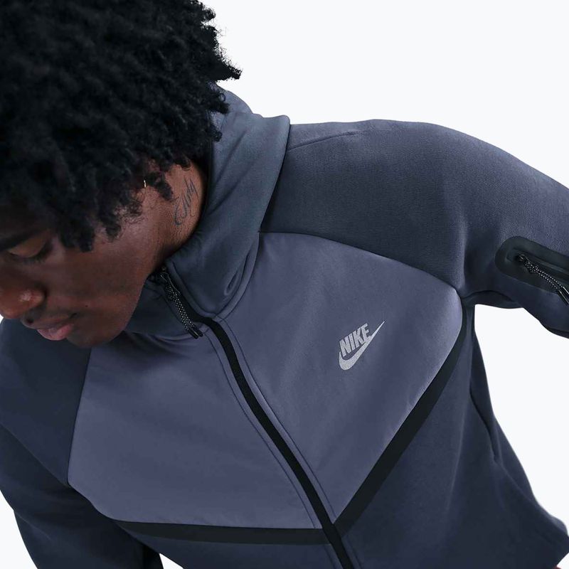 Felpa uomo Nike Tech Windrunner Full-Zip thunder blue/metallic silver 5