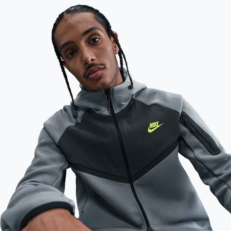 Felpa uomo Nike Tech Windrunner Full-Zip cool grey/dark smoke grey/volt 4