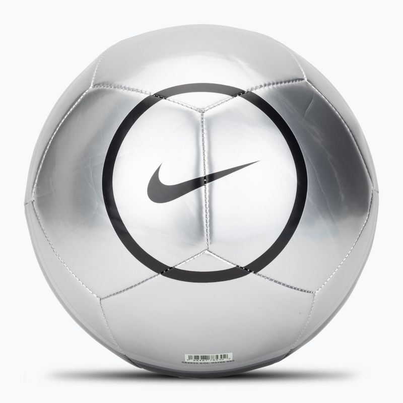 Pallone da calcio Nike Academy T90 Metallic '26 metallic silver/black/black taglia 4
