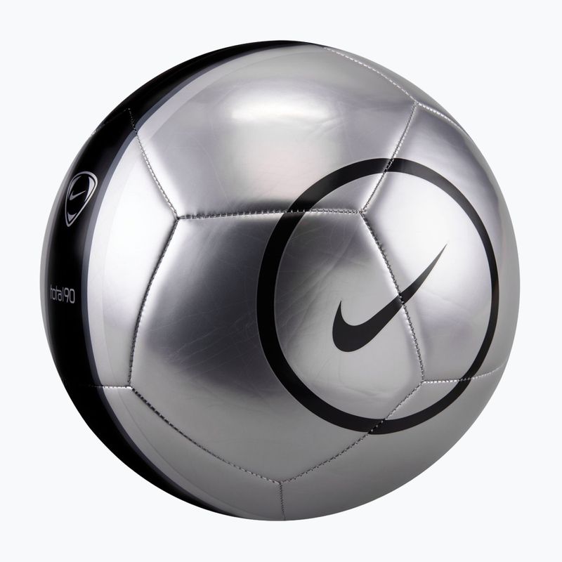 Pallone da calcio Nike Academy T90 Metallic '26 metallic silver/black/black taglia 4 2