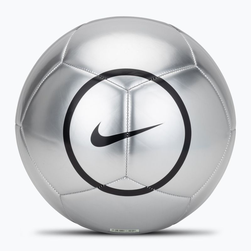 Pallone da calcio Nike Academy T90 Metallic '26 metallic silver/black/black taglia 5